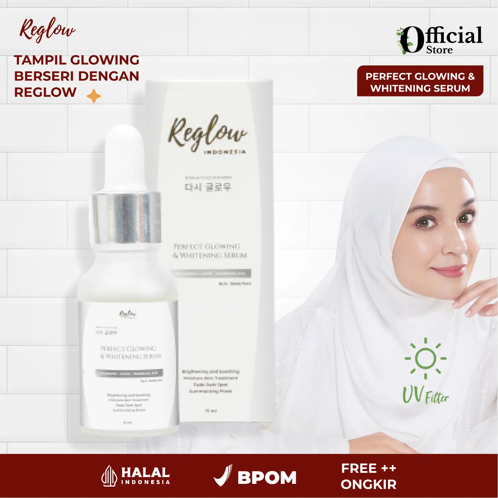 Reglow Skincare Official Serum Wajah Glowing Bpom Serum Jerawat Dan Berminyak Skincare Memutihkan Wajah