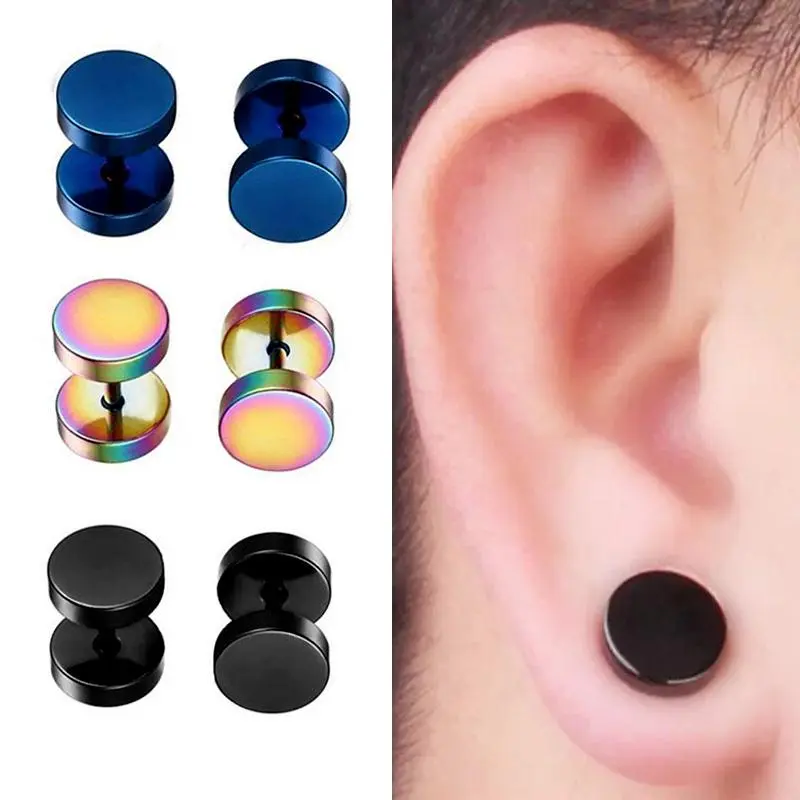 Penimbang Berat Telinga Mudah, Untuk Lelaki, 2 Keping Earrings Anting