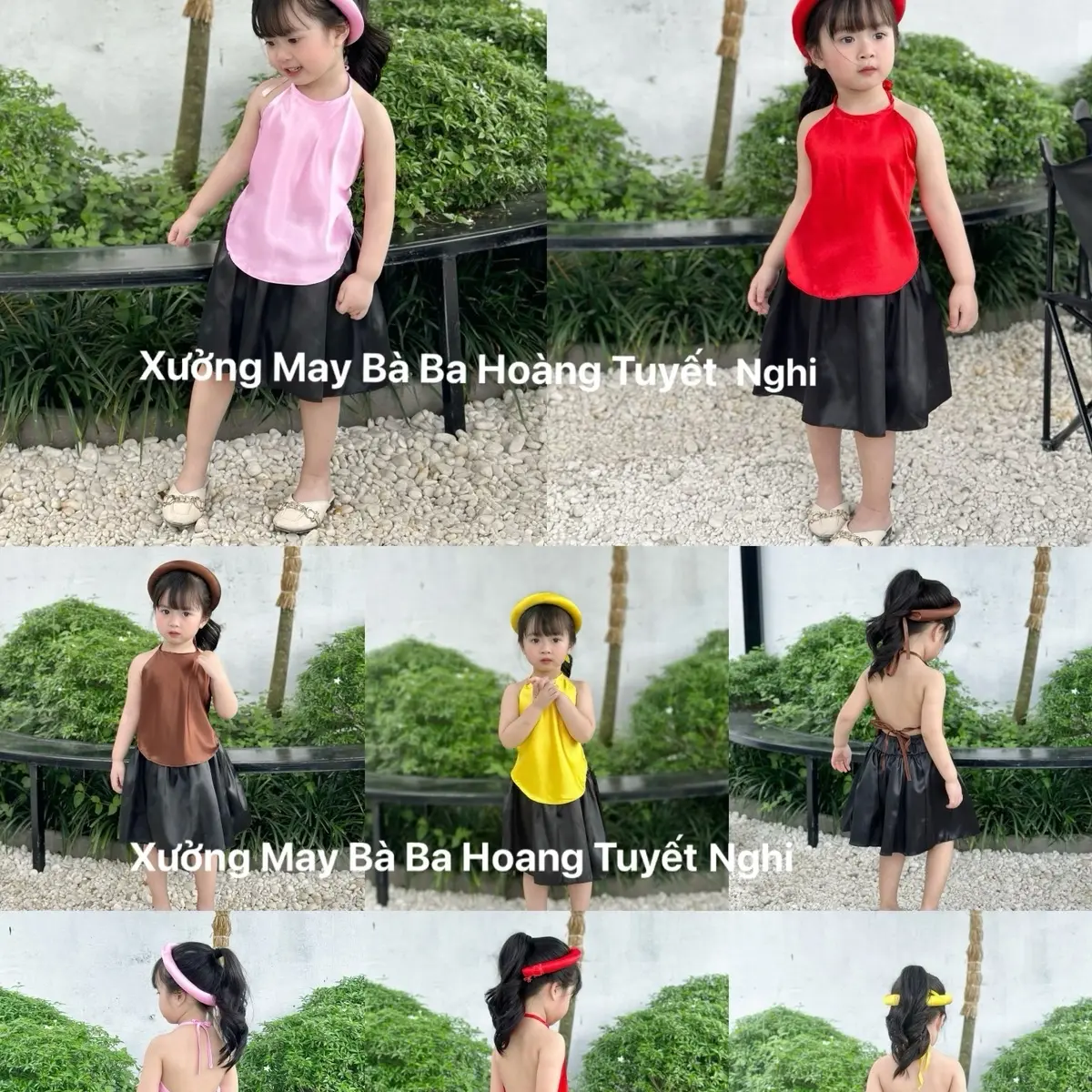 Kem mấn ( Xưởng May Bà Ba Hoàng Tuyết Nghi ) yếm đào bé gái mặc le hội Tết trung thu , chụp mùa sen 7.35kg