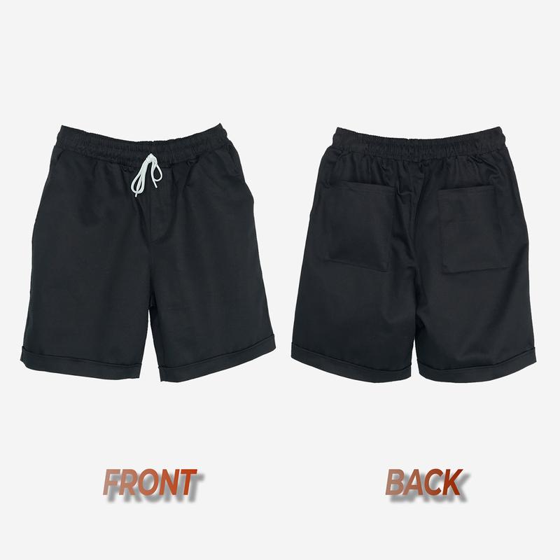 Quần Short Kaki Nữ Basic Unisex Quần Đùi Nữ Kaki Co Dãn Màu Đen Và Be Kiểu Quần Short Nam Kaki 6