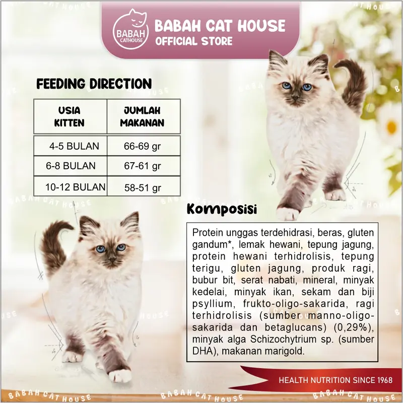 Royal Canin KITTEN 2KG Cat Food Rc Makanan Anak Kucing 2bulan Dry 2 Kg Catfood Royalcanin Kiten Anakan Baby Persian Kecil 36 Murah 2