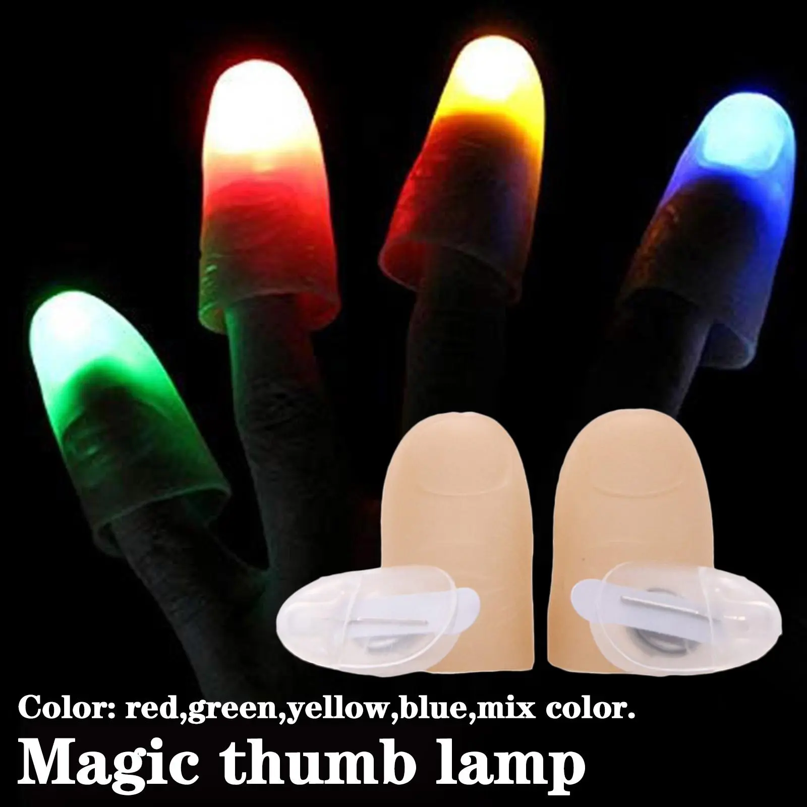Đèn Ngón Tay Ma Thuật, Đồ Chơi Trẻ Em, Đèn Ngón Tay Cái Ma Thuật, Đèn Ngón Tay Tiệc Tùng, Công Cụ LED, Chủ Đề Halloween, J6A4