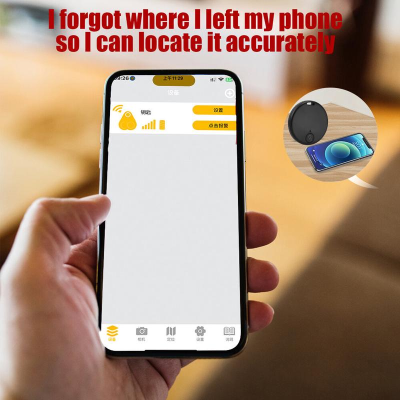 Thiết Bị Theo Dõi GPS, Kích Thước Nhỏ, Có Bluetooth, Thiết Bị Chống Thất Lạc, Thích Hợp Cho Vật Nuôi Và Trẻ Em, Có Thể Dùng Cho Túi Xách, Thiết Bị Theo Dõi, Thiết Bị Tìm Thông Minh, Phụ Kiện ChoThiết Bị Định Vị cho android mini gắn tag airtag gps smart 5