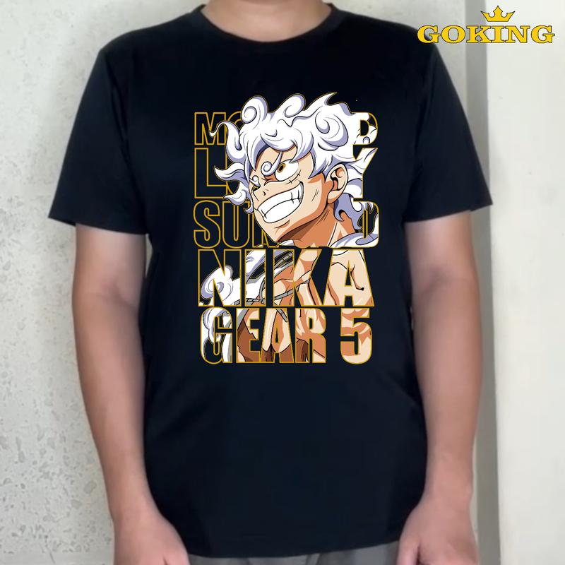 ONE PIECE Áo thun nam nữ (size trẻ em mua 1 tặng 1 ngẫu nhiên). Áo phông Đảo Hải Tặc Luffy Zoro Sanji Chopper Kaido Ace. Cổ Tròn. OP1 2