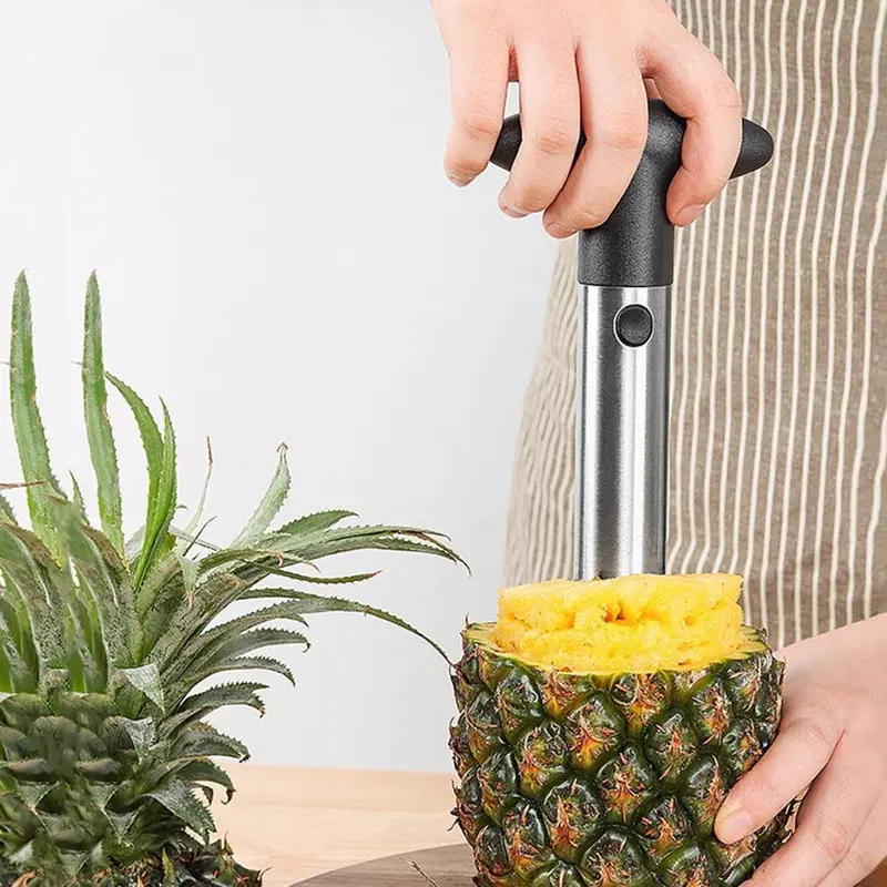 Stainless Steel Pineapple Corer, 1 Count Removable Pineapple Corer, Fruit Core Separator, Pineapple Cutting Tool, Kitchen Utensils & Gadgets 8
