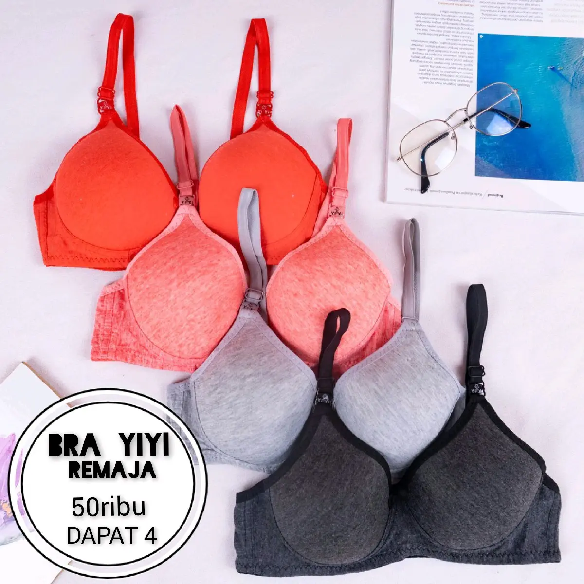 (50ribu = DAPAT 4) BRA YiYi REMAJA WARNA POLOS