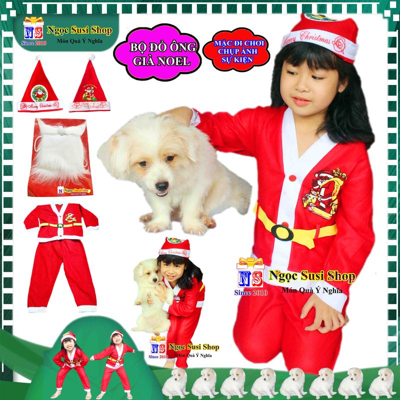 Product Introduction of [TẶNG NÓN] QUẦN ÁO ÔNG GIÀ NOEL BỘ ĐỒ NOEL CHO BÉ 1 - 10 TUỔI CHẤT VẢI NỈ MỎNG GIÁ RẺ - QUẦN ÁO TRANG PHỤC NOEL GIÁNG SINH 76