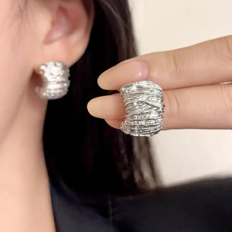 RRNS 510 Anting Stud Anting Wanita Tusuk Fashion Alloy Gaya Elegan 2