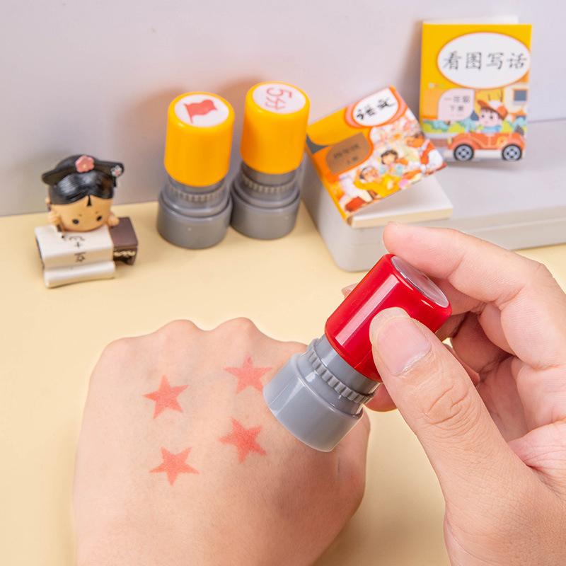 Product Introduction of [zfe]School Teachers Family Use Red Five-pointed Star Stamp Encourage Children Teaching Award Stamp Automatic Ink 11