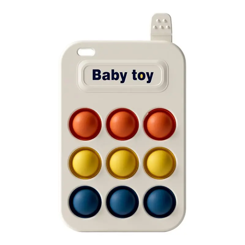 Mobile Phone Shaped Baby Finger Pressing Toy, 1 Count Creative Sensory Puzzle Toy for Baby, Ideal Birthday Gifts