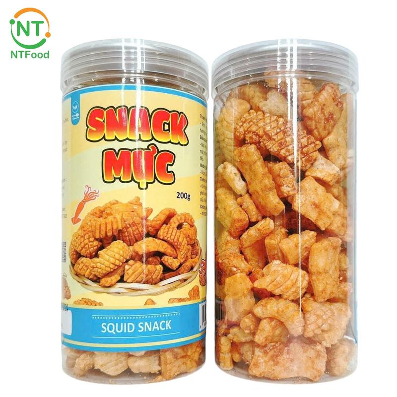 SNACK Mực Thái lan hũ 200Gr NTFood - Nhất Tín Food