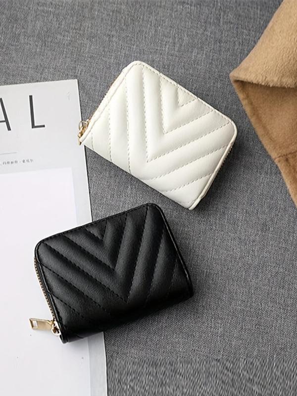 Women's Minimalist Plain Color Card Holder, Fashionable PU Leather Card Holder, Casual Trendy Versatile High-quality Daily Wallet 6