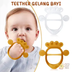TAIYO Teether Bayi Gelang Silikon BPA Free Mainan Gigitan Baby Silicone Lembut Gigit Genggam Motorik