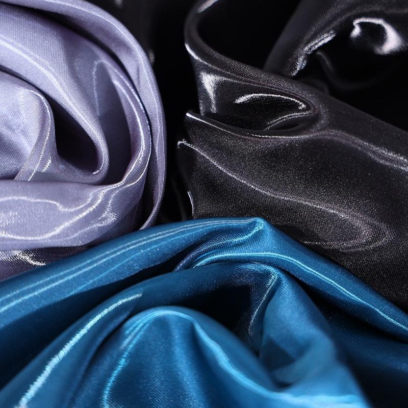 Product Introduction of Luxury Polyester Liquid Water Satin Fabric Thickened Natural Reflective Silk Satin Clothing Fabric Wedding Dress Decorative 26