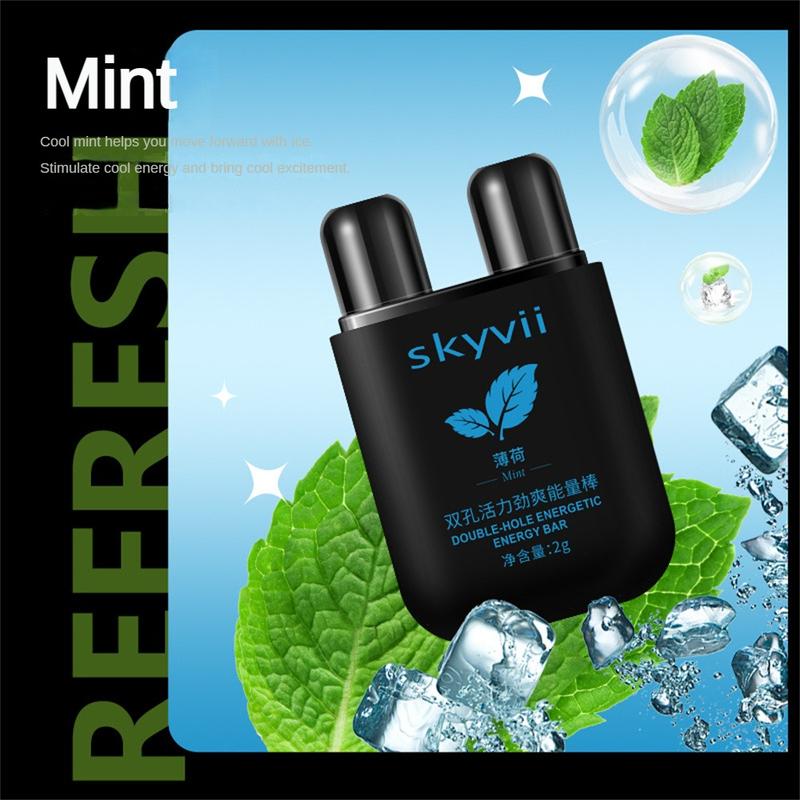 Product Introduction of 4Pcs Skyvii Double-hole Refreshing Awakening Stick Nasal Inhaler Type Cool for Sleepy In Class Driving Nose Anti-Sleepy Artifact 5Pcs/Set 32