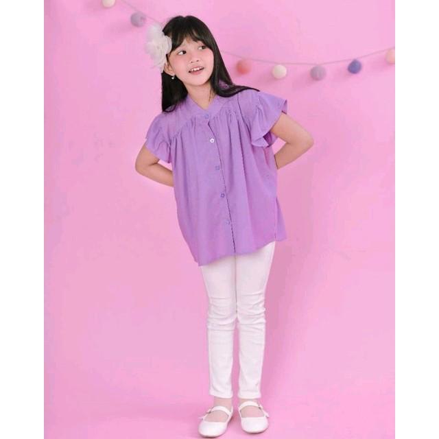 CURLY BLOUSE - ATASAN ANAK PEREMPUAN KANCING DEPAN 3
