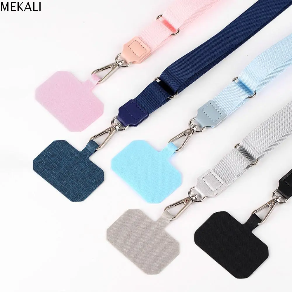 Fashion Anti Lost Phone Lanyard Universal Nylon Multifunctional Crossbody Neckband Phone Straps Colorful Universal Neck Lanyard for Mobile Phone Girls Gifts
