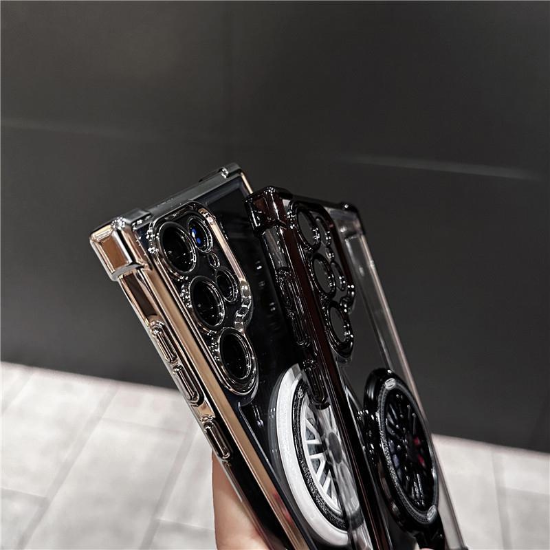 Product Introduction of Rotating Gyro Bracket Phone Case, Anti-drop Phone Protective Cover, Phone Accessories Compatible with Samsung Galaxy S24 S23 S22 Plus Ultra 7
