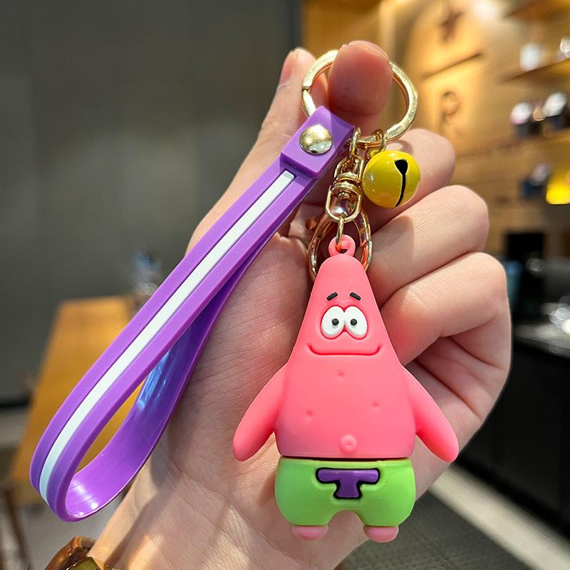 SpongeBob SquarePants Toys Keychain Bag Pendant Anime Patrick Star ...
