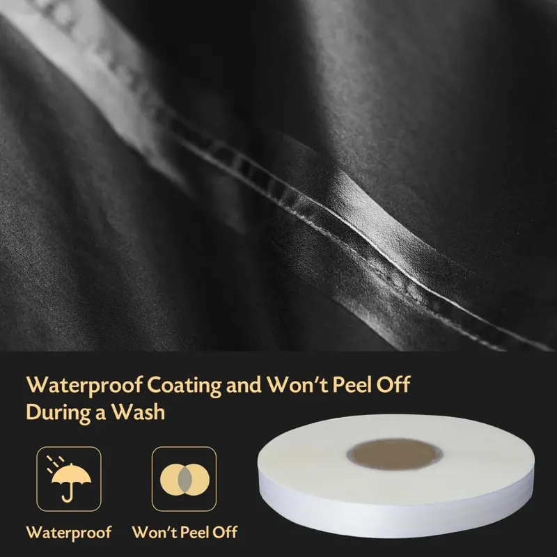 Seam Sealing Tape, Sealant, Clear (transparent), Fabric Repair, Waterproof Hot Melt Sealing Tape, Seam Tape for Raincoat, 5