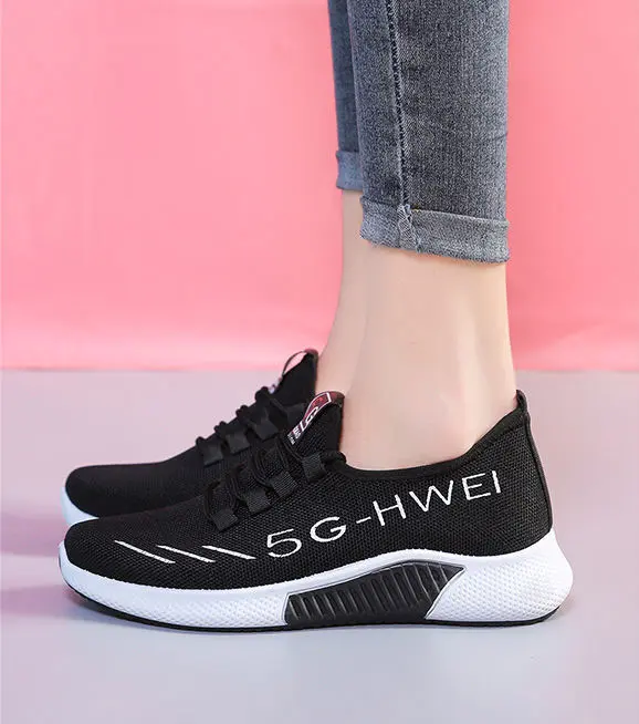 Giày Thể Thao Nữ, Giày Vải Buộc Dây Nữ Kiểu Dáng Thời Trang, Đế Cao Su Đi Siêu Êm GN29 Sneaker Shoes 3