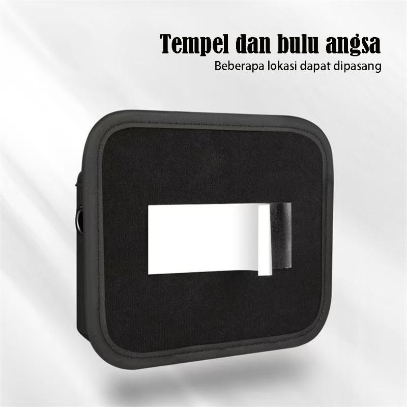 Car Seat Pocket Holder Side Organizer Multifungsi Storage Box Kotak Penyimpanan Multifungsi Tempat Hp Saku Kursi Mobil Tempel Stowing Tidying