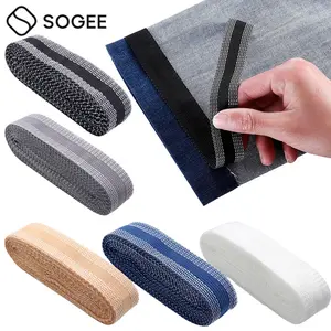 SOGEE - Perekat Kain Tanpa Jahit 1 Meter Pemendek Celana Tanpa Jahit Lem Setrika Kain Perekat Jeans Perlengkapan Jahit Teknologi Heat-Melt Premium Serasi untuk Berbagai Jenis Kain