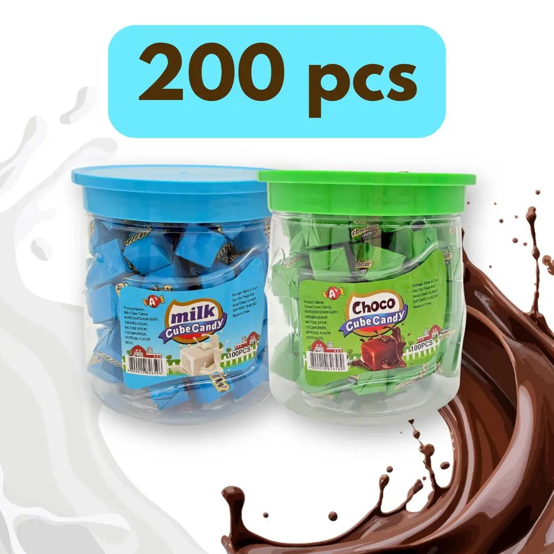 [COD] Creamy Crunch Cubes 3-Jar Bundle (300pcs) - Milk Cube & Choco ...