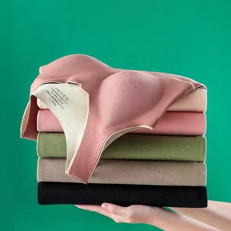 Nerhut-Áo Vest Mùa Đông Và Mùa Thu Cho Nữ, Miếng Đệm Ngực Giữ Nhiệt, Dày, Mềm Mại, Không Đường May, Hỗ Trợ Ngực, Áo Chui Đầu Không Tay, Đồ Lót Màu Trơn, Áo Dưới 6
