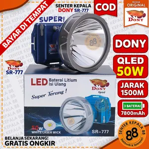 DONY Senter Kepala DONY 50W LED SR-777 SR 777 50 Watt Super Terang QLED