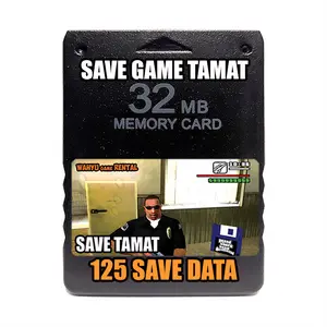 Memory Card PS2 Full 125 Save Tamat 32 MB Accessories