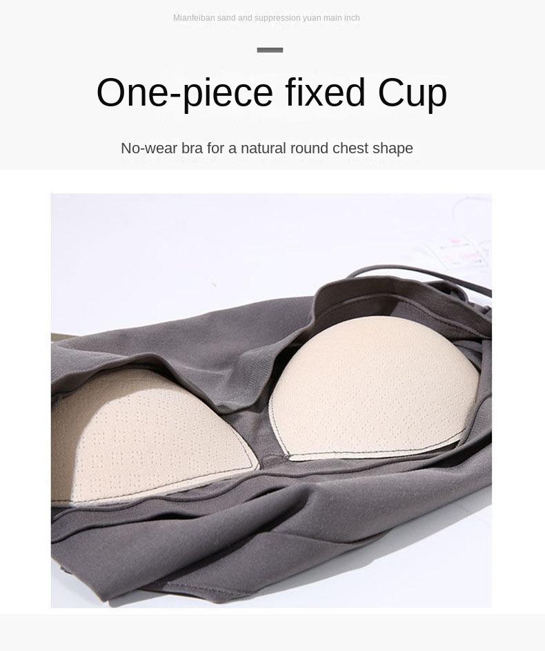 Product Introduction of Áo Vest Hai Dây Có Đệm, Phong Cách Hàn Quốc, Dành Cho Nữ, Có Thể Mặc Bên Trong Hoặc Mặc Ngoài Trời, Áo Ngực Định Hình Lưng Mùa Hè, Đồ Lót Một Mảnh, Mỏng Mm, Thích Hợp Mặc Ngoài Trời, Áo Ống Top Women 9