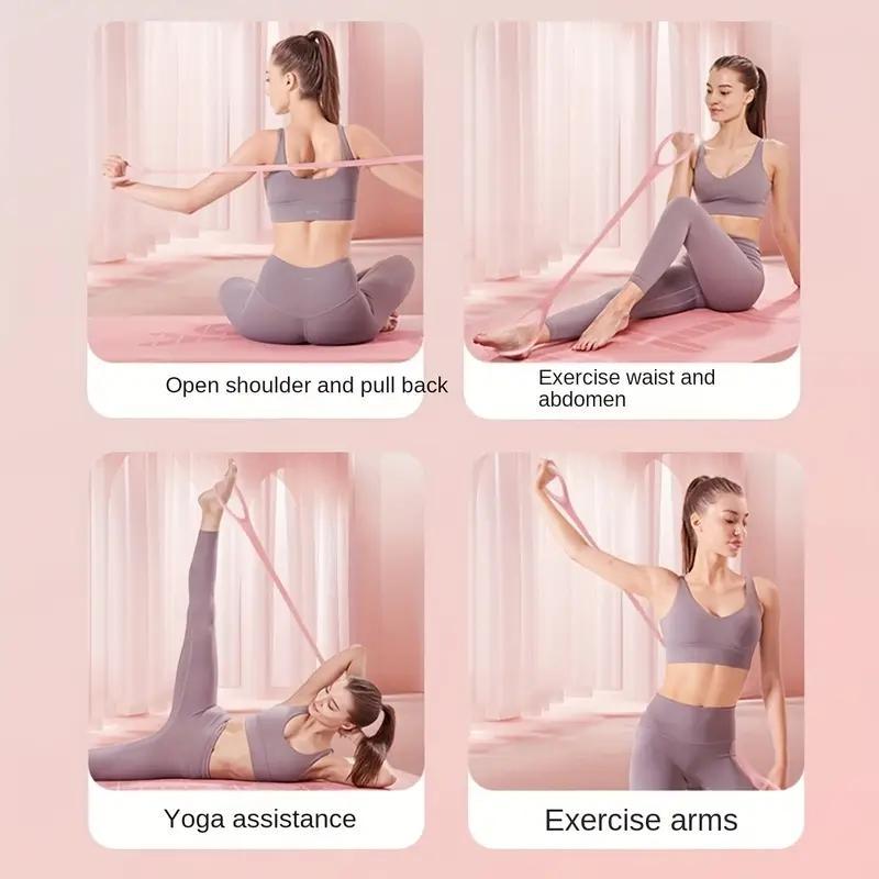 Product Introduction of Silicone 8-shaped Resistance Band, High-strength Elasticity Stretch Band, Sports Wristband for Open Shoulders and Stretch Back 3