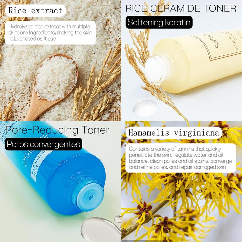 Moisturizing Toner & Pore-reducing Toner, 2pcs/set Refreshing Toner for Women & Men, Skin Care Product for Daily Use 3