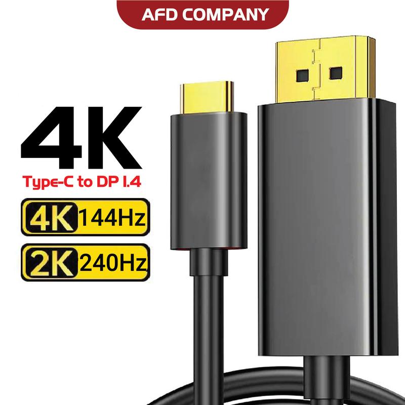 Dây cáp TypeC to Displayport - Type C To Displayport 1.4 4K 144Hz Và 2K 240Hz Cao Su