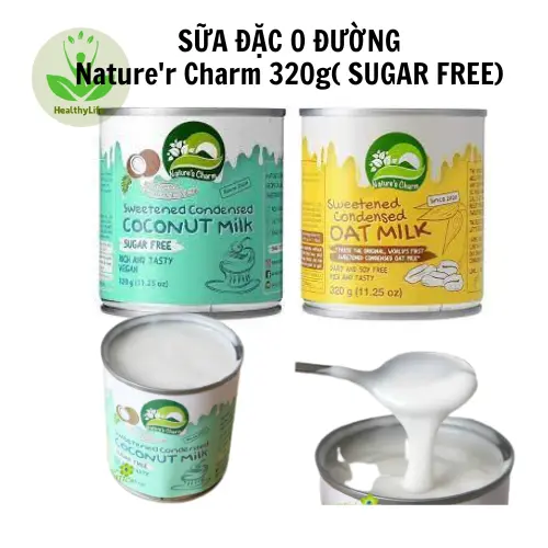 Sữa đặc thuần chay 0 đường cho người ăn chay, ăn kiêng hay bé dị ứng đạm bò 320g