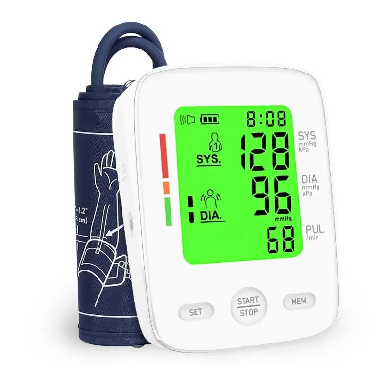 High-performance home blood pressure monitor: Adjustable large cuffs, LED Healthcare Kit