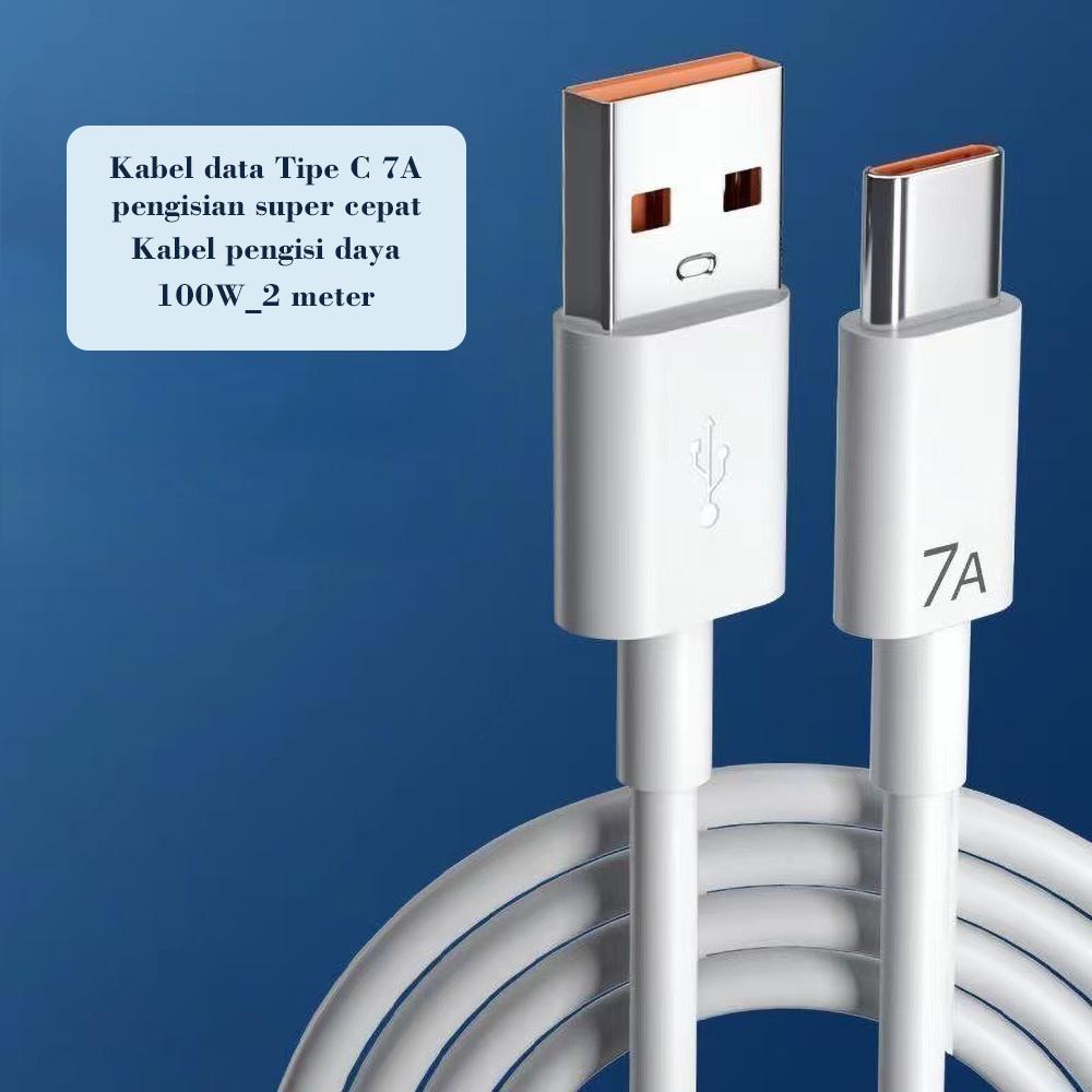 TYPE C 7A 100W Kabel Pengisian Cepat USB Data Litive Type C 25CM/ 1M / 1.5M / 2M Untuk Oppo Untuk Vivo Untuk Samsung Untuk Realme Untuk Redmi