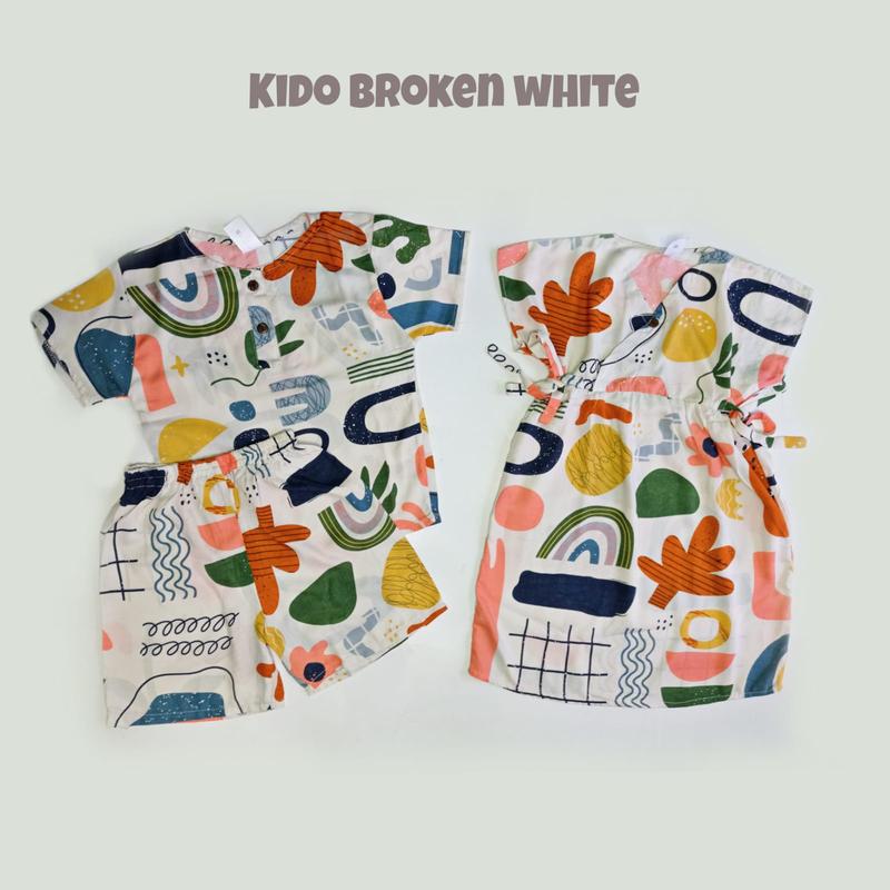 setelan anak rayon dress kimono anak couple adik kaka 1