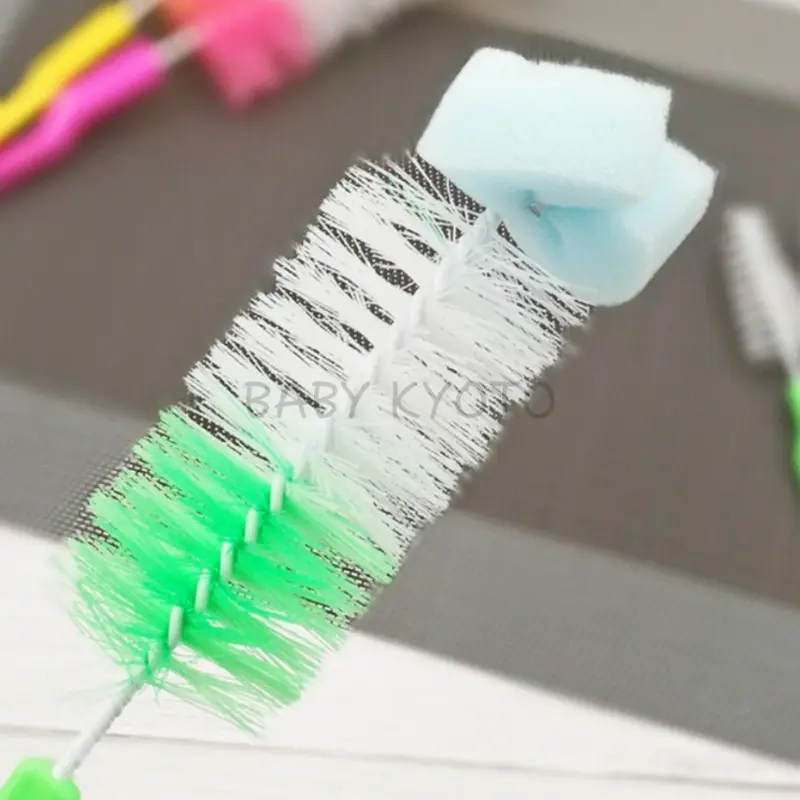 BK Sikat Pembersih Botol Dot Susu Sedotan Bayi 2in1 Baby Bottle Nipple Brush Serbaguna Multifungsi 3