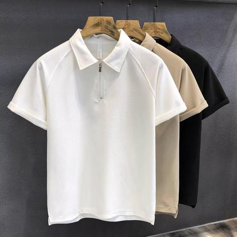  Áo Polo Trơn Nam Chất Vải Cotton 100% Cổ Chữ V Kiểu Dáng Đơn Giản Thoải Mái Phù Hợp Mọi Hoạt Động Size M L XL 2XL Xuất Xứ Việt Nam - 3AM Store 