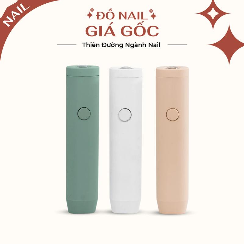 Máy hơ gel mini tích điện Hand Light chính hãng - Đèn hơ móng nail mini cầm tay 1 ngón (BH 1 tháng)