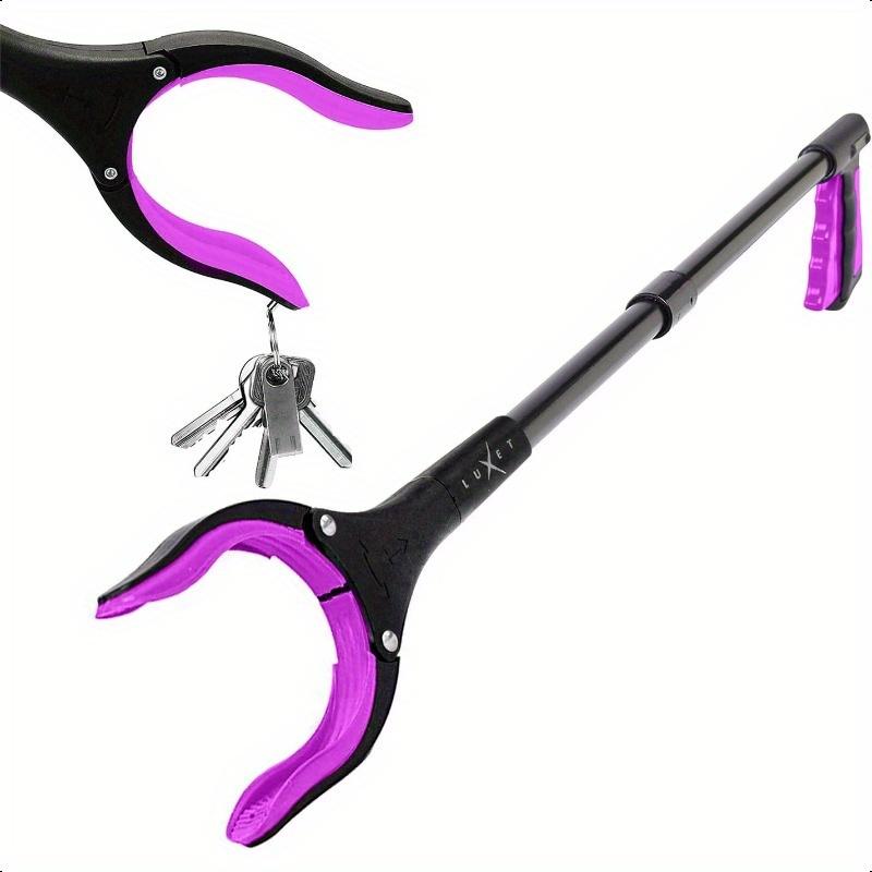 Luxe Grabber Reacher Tool - Long 32 Inch Pink Aluminum Foldable ...