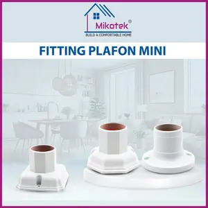 Fitting Lampu Plafon Mikotek / Fitting Plafon Minimaslis E27