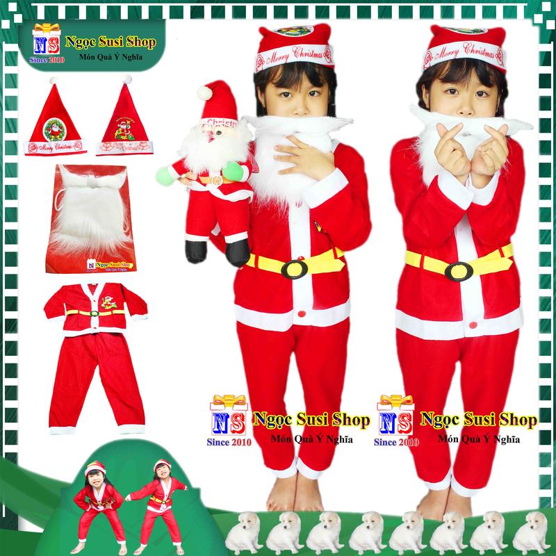 Product Introduction of [TẶNG NÓN] QUẦN ÁO ÔNG GIÀ NOEL BỘ ĐỒ NOEL CHO BÉ 1 - 10 TUỔI CHẤT VẢI NỈ MỎNG GIÁ RẺ - QUẦN ÁO TRANG PHỤC NOEL GIÁNG SINH 71
