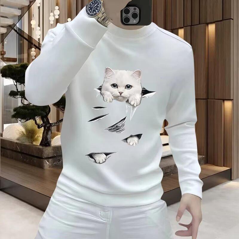  Áo Nỉ Cho Nam Thời Trang Mới 2025 Phong Cách Thường Ngày In Hình Áo Nỉ Áo Chui Đầu Dài Tay Áo Cổ Thuyền DR0906 