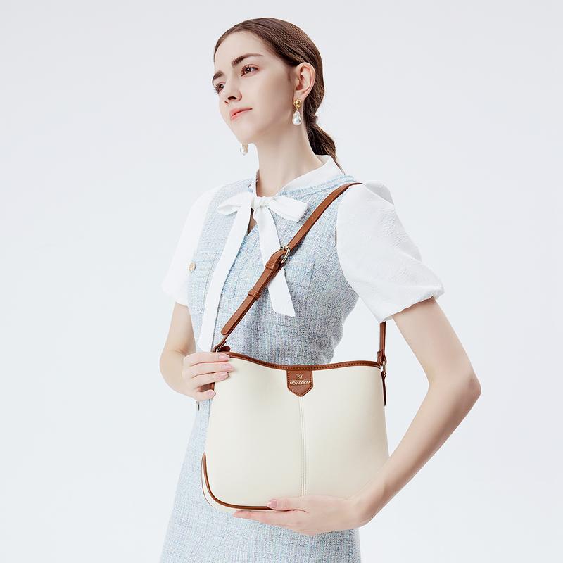 MOSSDOOM Bollie Bag-Túi Đeo Vai Nữ, Phong Cách Đơn Giản 4