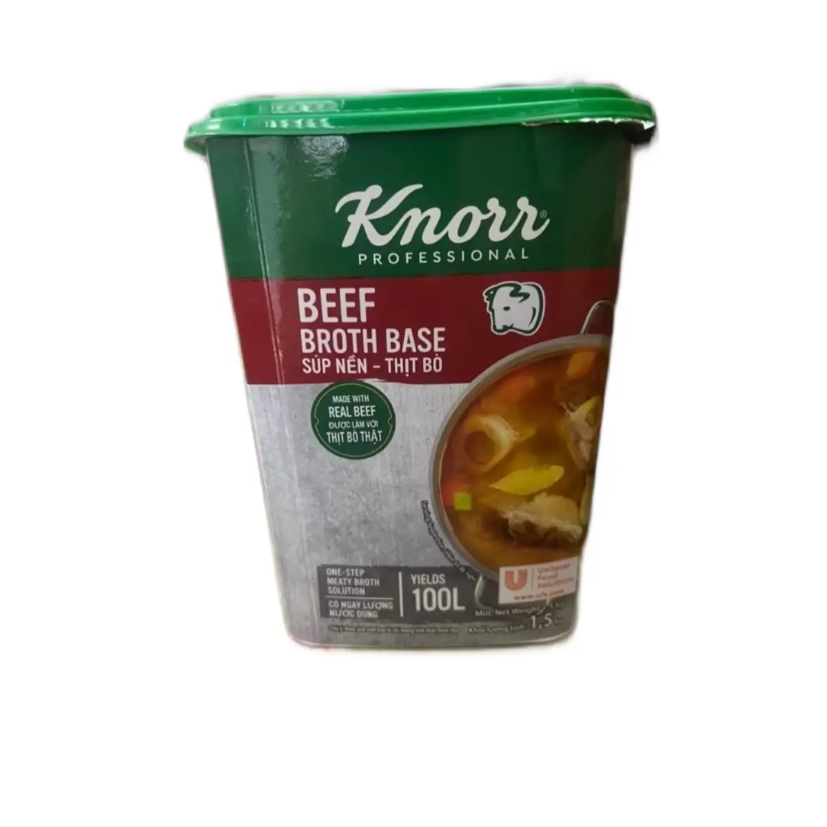 Súp Nền Bò Knorr 1.5kg (Mẫu mới) - Gia Vị Nước Dùng Và Súp Nền - Chua