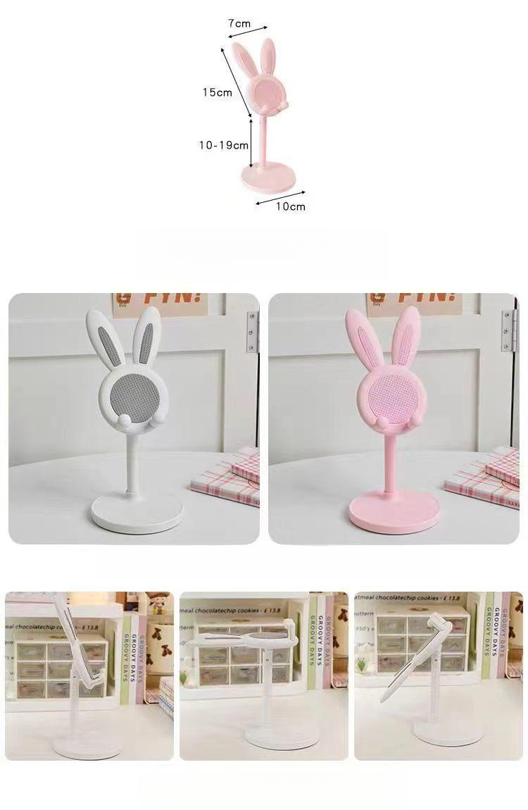 Product Introduction of Rabbit Stand Desktop Adjustable Adjustable Student Lazy Household Selfie Live Stand Universal Flash Sale Cute 2