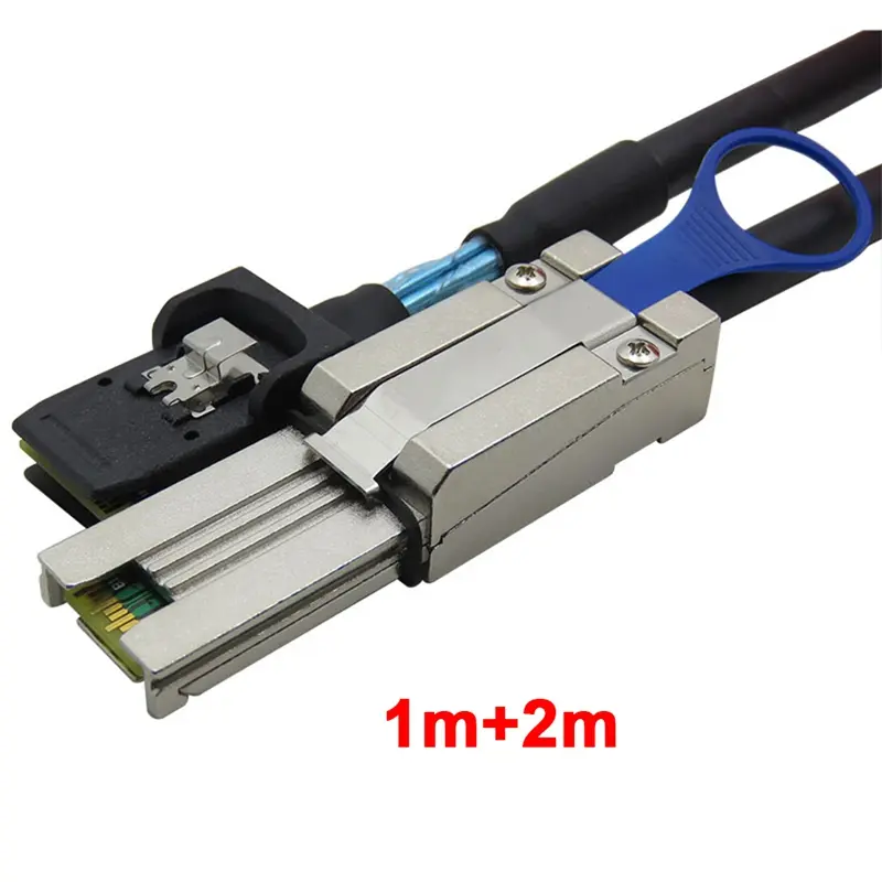 Best Quality Two Colors Mini SAS 26P SFF-8088 to SFF-8087 36P Direct Attach Copper Cable Support 12Gb